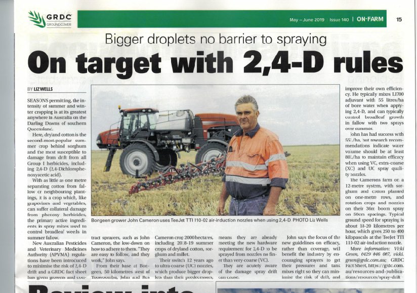 TTI - the tip of choice for maximum drift control whether you are spraying 2,4-D, dicamba, glyphosate, or similar. See what this grower had to say.