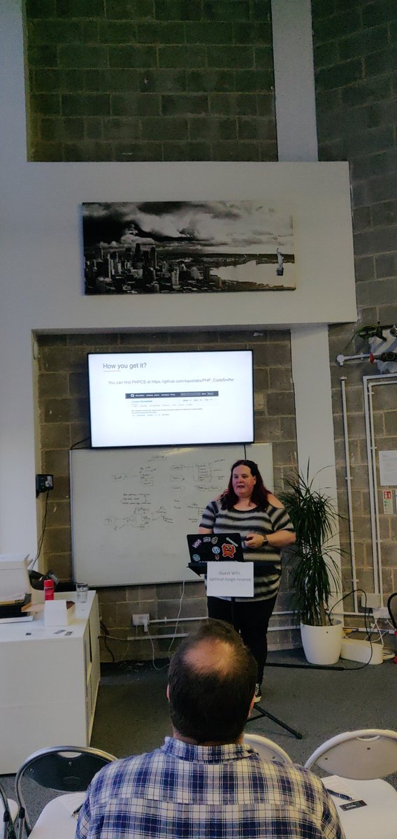 phpSouthWales's tweet image. We have @anigeluk telling us how we can do more with #PHPCS 🎉