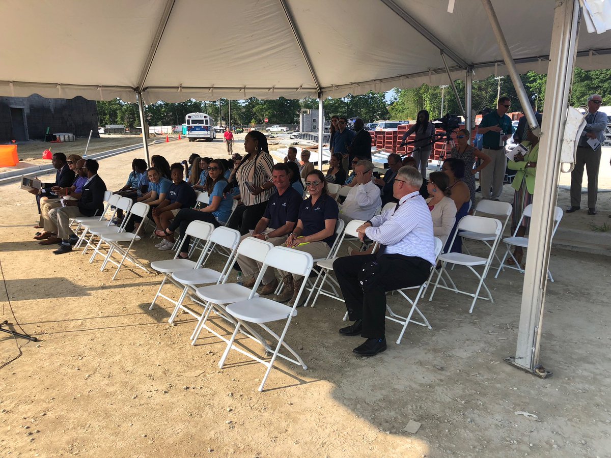 contract1984's tweet photo. The beam has landed! It was a proud moment at today's beam signing ceremony as students and faculty forever left their mark on the new C.E. Williams Middle School. We are thankful and proud to be a part of this project! #beamsigningceremony #contractconstruction #webuildschools https://t.co/v7xgvIbbZB