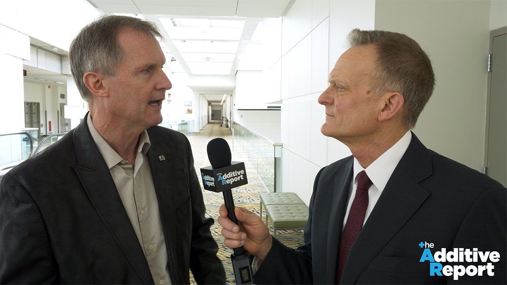 AdditiveReport's tweet photo. View #AdditiveReport’s interview with #WohlersReport's #TerryWohlers at #RAPIDevent. Topics: new tech, funding #additivemanufacturing startups, preprocessing software, postprocessing, growing #3Dprinting’s share of the #manufacturing economy. More. https://t.co/y7atGpCeuL https://t.co/0GTwANSPHN