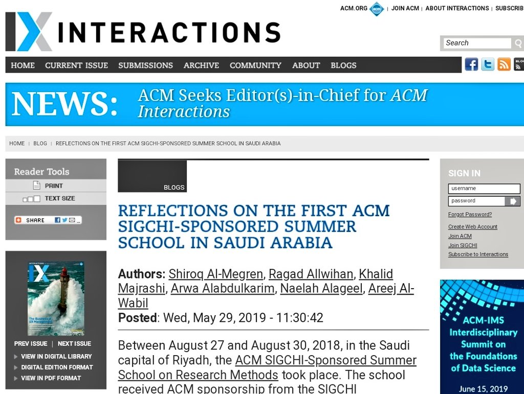 ACM SIGCHI Chapter (@Riyadh_SIGCHI) / Posts / X