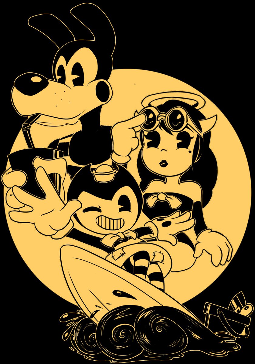 nymphcathy's tweet photo. I might be a tiny bit late but here's my entry for the #fanbuild #bendy #artcontest !! https://t.co/Qf2qYpA59y