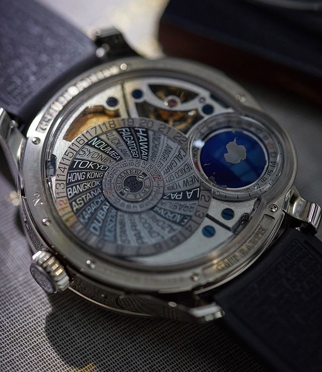 A_Collected_man's tweet photo. Taking the GMT complication to a whole new level. Our Greubel Forsey GMT Earth, available now.⠀
⠀
#greubelforsey #greubel #forsey #tourbillon #GMTearth #GMT #handmadewatch #handmade #independentwatchmaking #swissmade #rare #guilloche #horology #uhren… https://t.co/C5mn9jHz3V https://t.co/uGfhZXzo9Z