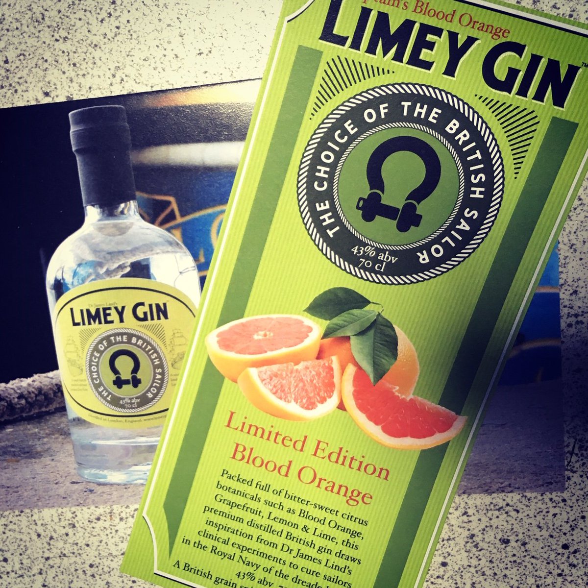 craftginday's tweet photo. This looks interesting. Captain's Blood Orange Limey Gin. A scrumptious sweet fruit gin with blood orange, pink grapefruit, lemon and lime. Not available until mid-June apparently #limeygin #bloodorange #gin #sailing #sunshine https://t.co/PW8UzMpv7p