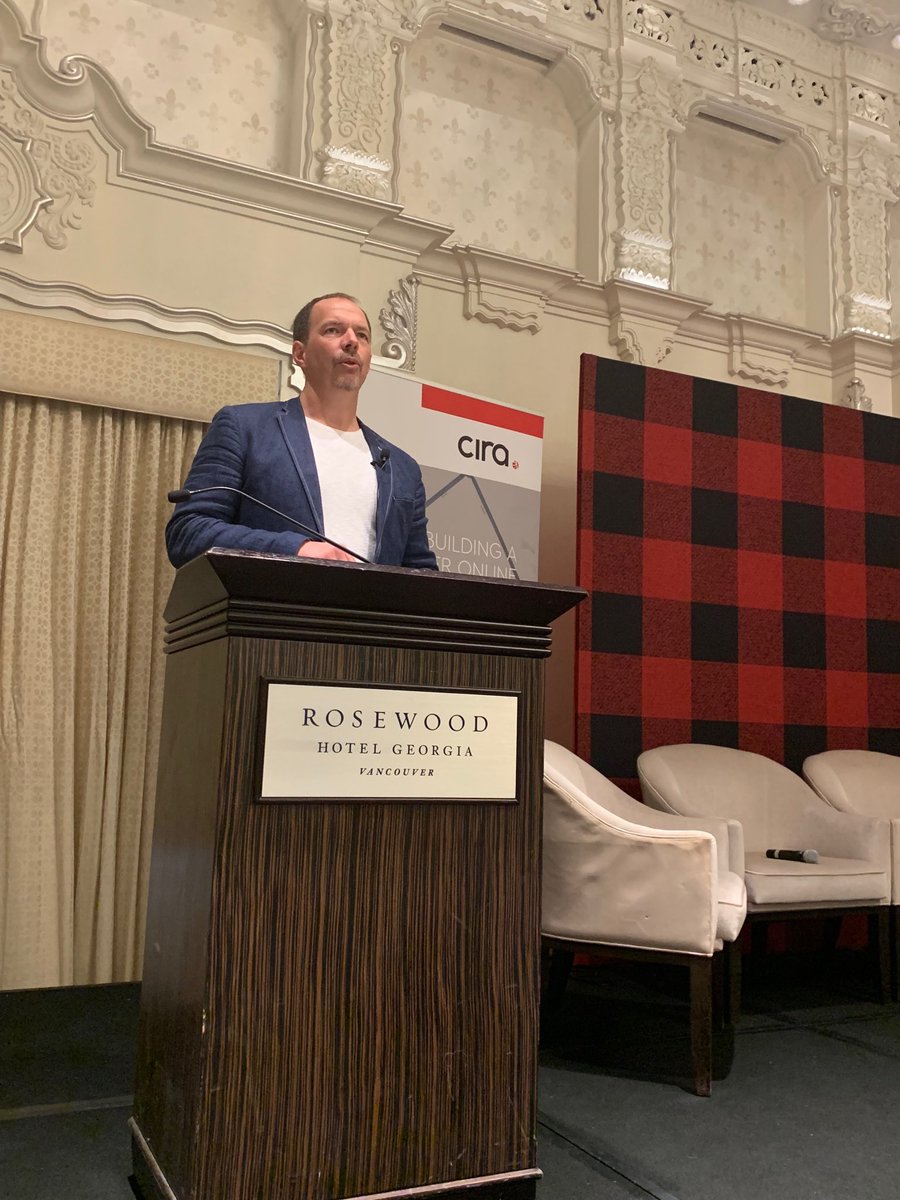 cybelenegris's tweet photo. Byron Holland @cira001 speaking at CIRA members event. Sold out! Talking internet governance, gap in the last mile and underserved groups, funding challenges for digital literacy @ciranews #canadianinternet https://t.co/1LF4V8aGmK