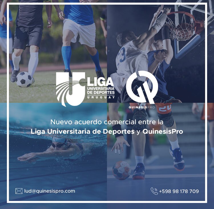 A partir del próximo lunes! Todas las instituciones vinculadas a <a href="/LUD_Oficial/">Liga Universitaria de Deportes</a> podrán acceder al “KIT <a href="/QuinesisPro/">QuinesisPro</a> “ 

Gracias a tan prestigiosa institución por confiar en nosotros !