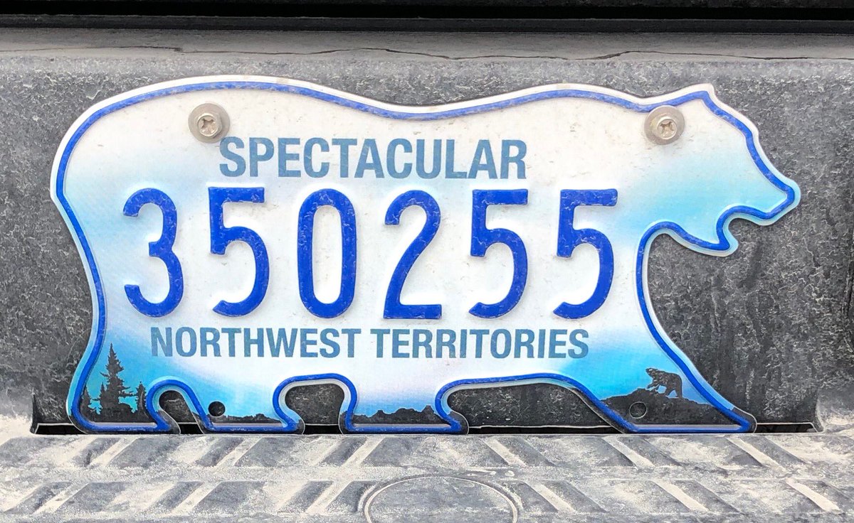 jimkyte's tweet photo. Best provincial or state licence plate ever. #Spectacular #NWT #HCol โฆ@RCAF_ARCโฉ https://t.co/MGRAFhTlSQ