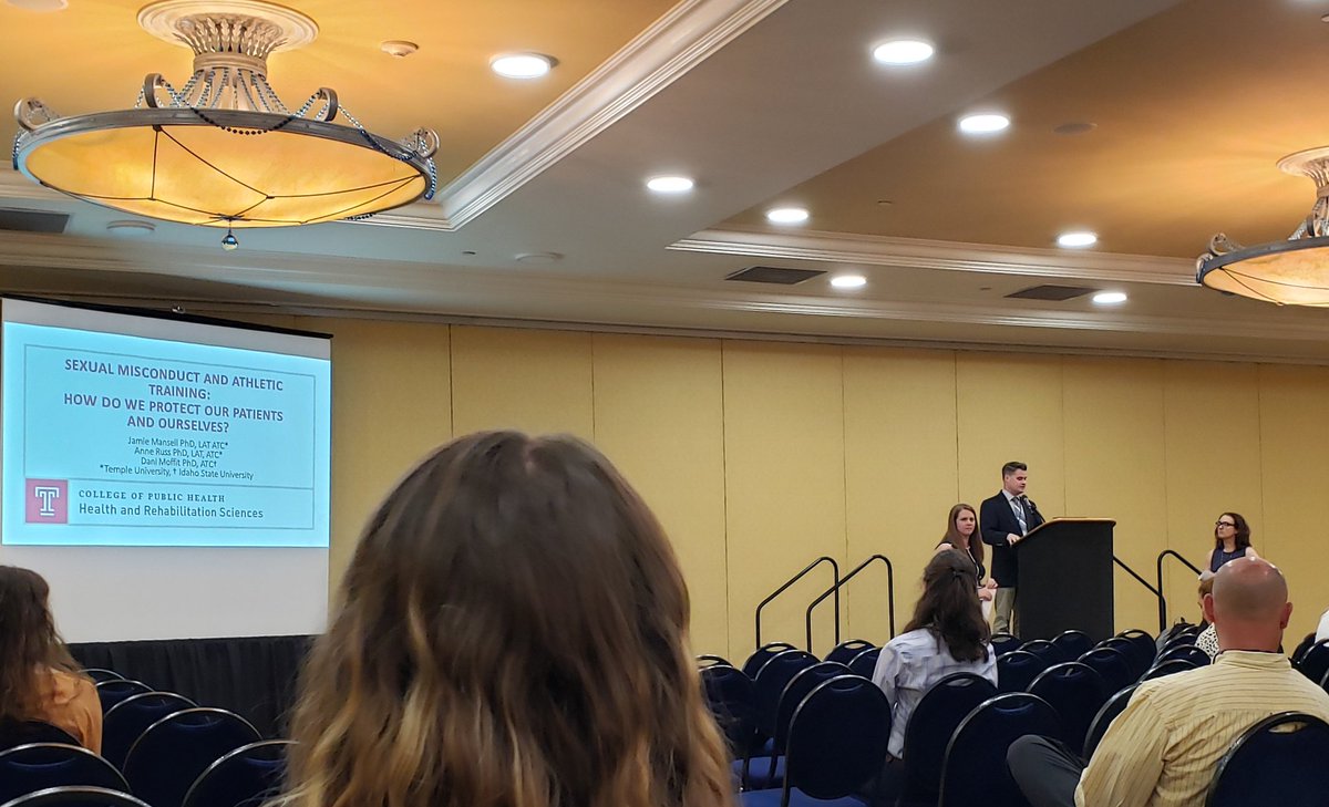 nicole_cattano's tweet image. Great to have Drs. Russ @Russacr &amp;amp; Mansell @JamieMansellPhD kick off @gopatsAT Annual Symposium.

Important information on sexual Harassment in Atheltic Training. 
@TempleATP #TempleMade #PATS2019