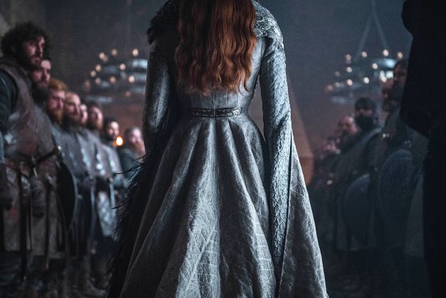 sansacstark's tweet photo. from a little bird, to a lannister, to a bolton, to the north’s queen 

sansa stark’s journey being told through her costumes, which are mostly out of her control and tragic. she’s been through so much and I couldn’t be prouder of the queen she ended the show being https://t.co/MUAcF5jdFy