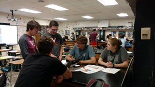 godwin_library's tweet image. AP physics students spent today working on their own BreakoutEDU games. These will be used to review material for next year.  @rvabmdavis @hcpslib