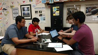 godwin_library's tweet image. AP physics students spent today working on their own BreakoutEDU games. These will be used to review material for next year.  @rvabmdavis @hcpslib