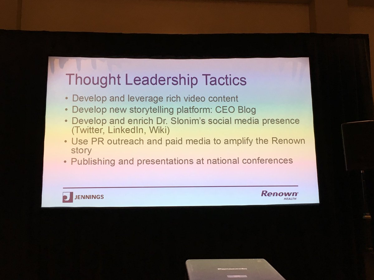 Thought leadership needs to have relevance and empathy - not arrogance - Dan Dunlop #NESHCo19