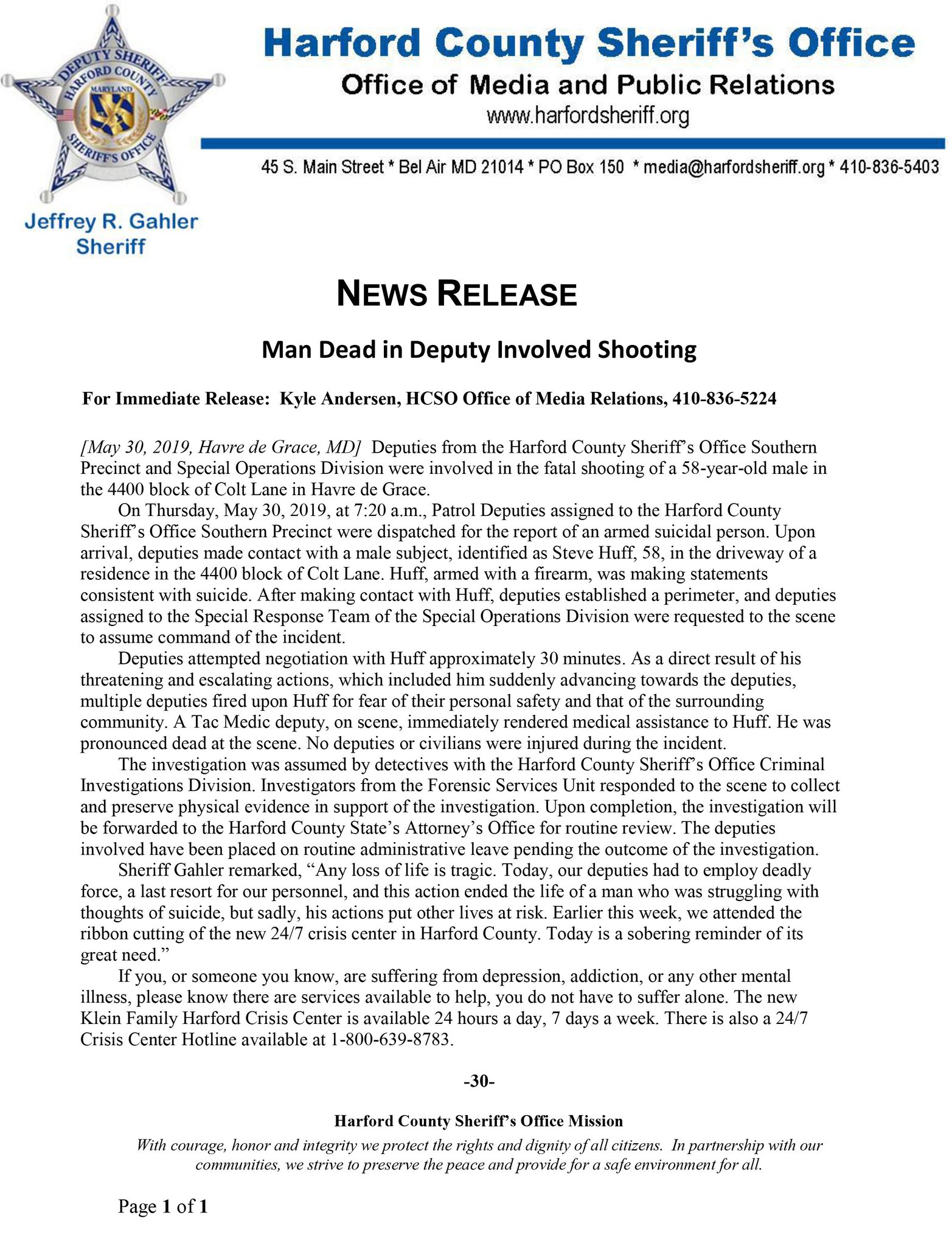 Harford Police Blotter - ozv944d