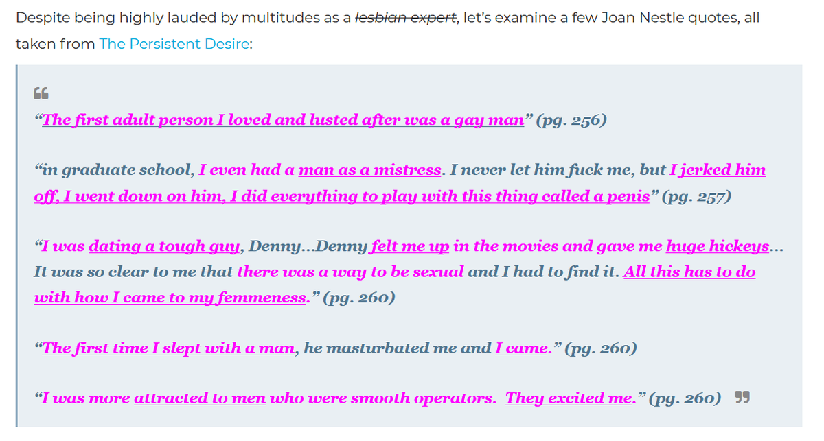 ThedirtfromDirt's tweet photo. #JoanNestle #DIVAMagazine #TheRealCurve #afterellen https://t.co/BtecqiEO0Q