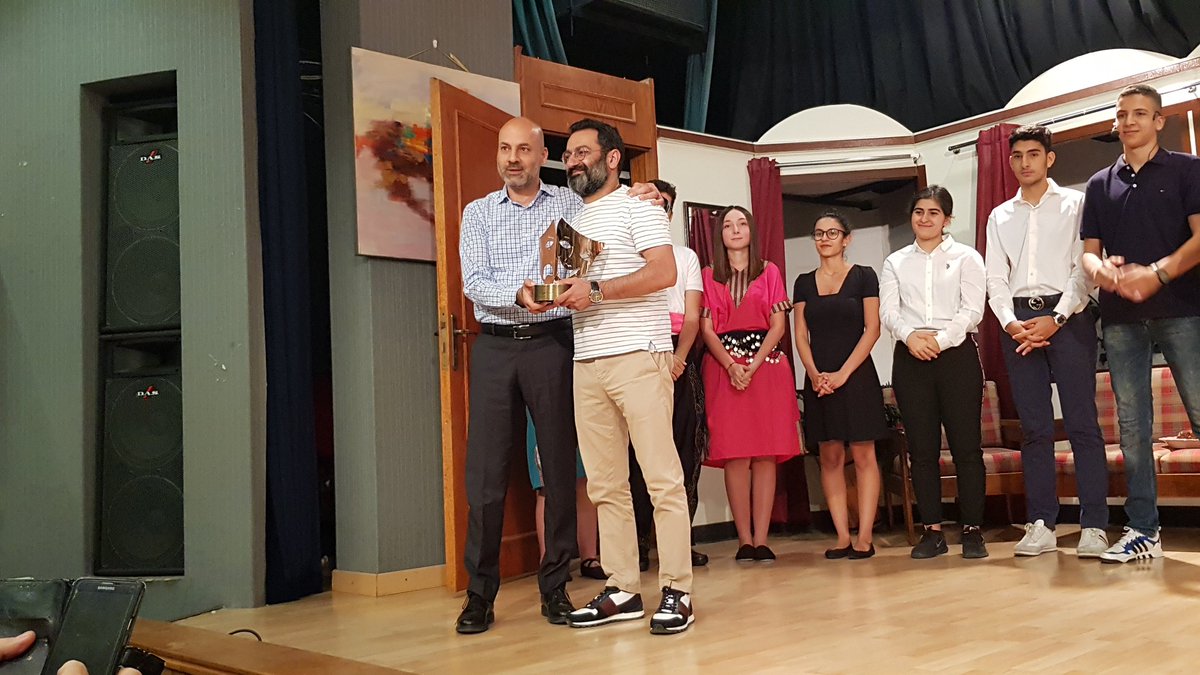 sameraljamal's tweet photo. First day, Full House.. Looking forward for the second show, tomorrow, Friday 31. What an amazing play by our @besgb Sec. 2 students. Thank you, #George_Khabbaz, for your presence. We're honored. https://t.co/xaX0LZVLTD