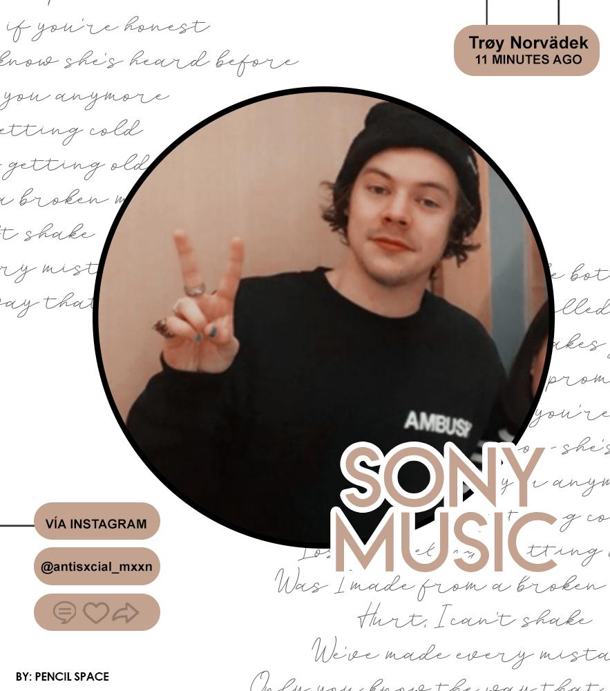 Emxtionaldenial's tweet photo. 3005┋ " #ImSony   #SonyIsMyFamily "

☼ ☽  Good news: Hoy tuve el honor de firmar con Sony Music Entertainment. Quiero agradecerlos por dejarme hacer parte de esto y es todo un placer poder serlo. 
                                 「 Trøy NV 」 https://t.co/IDLJGZmeIK