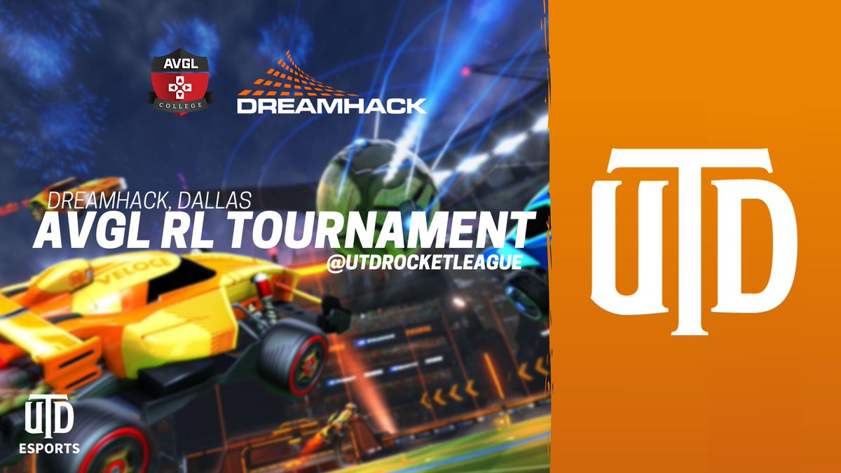 UTDEsports's tweet photo. Our Student Director Eric Aaberg (@Erictigerawr) and the @UTDRocketLeague Team will be attending @Dreamhack Dallas to compete in the @AVGLofficial Rocket League Battle for the DreamHack & AVGL Collegiate Series: Dallas! 🏎️🏆 #DHDAL19 #RoadToDreamhack #AVGL https://t.co/6X1yYDlsHD