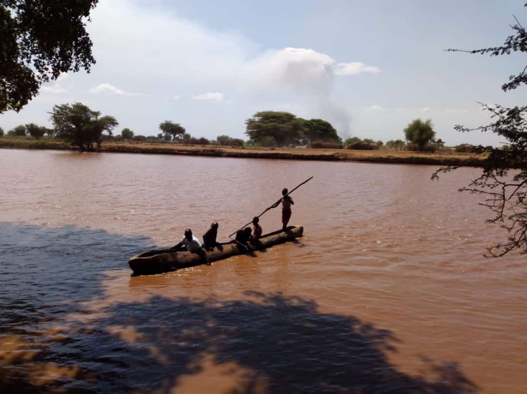 Crossing River Omo #OmoKibish #RiverOmo #Nyangatom #Kangaten