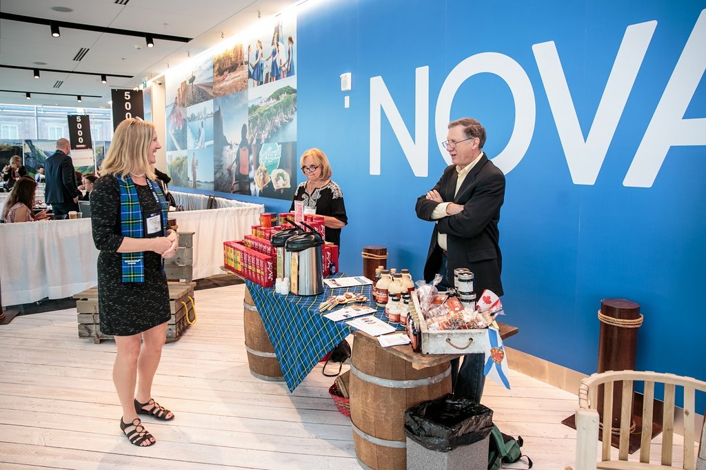 TourismNS's tweet photo. #TBT We're throwing it back to #RVC2018 in Halifax! Hope everyone is having just as much fun this year at #RVC2019 in Toronto :) @Rendez_VousCAN https://t.co/aQ8DNXX32J