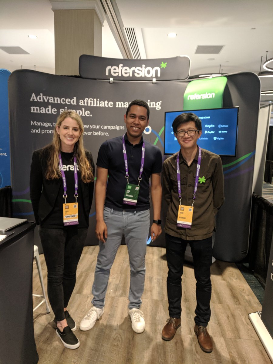 refersion's tweet photo. Loved seeing our friends from @sprezzabox almost as much as we love their subscription boxes! Thanks for stopping by and saying hi at #SubSummit2019 #SubSummit #meetrefersion https://t.co/8RGYqCOMN3