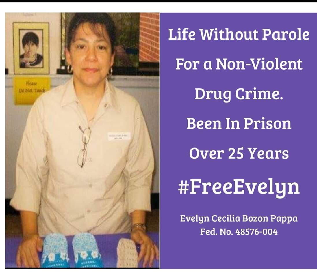 In what universe does a FIRST OFFENDER get 9 life sentences for non violent drug case - DOJ must do a LOT of SOUL SEARCHING. #ClemencyNow <a href="/realDonaldTrump/">Donald J. Trump</a> <a href="/jaredkushner/">Jared Kushner</a> - we sent her petition to the WH - please give it priority status. THKS <a href="/jason121913/">jason hernandez</a> candoclemency.com/evelyn-bozon-p…
