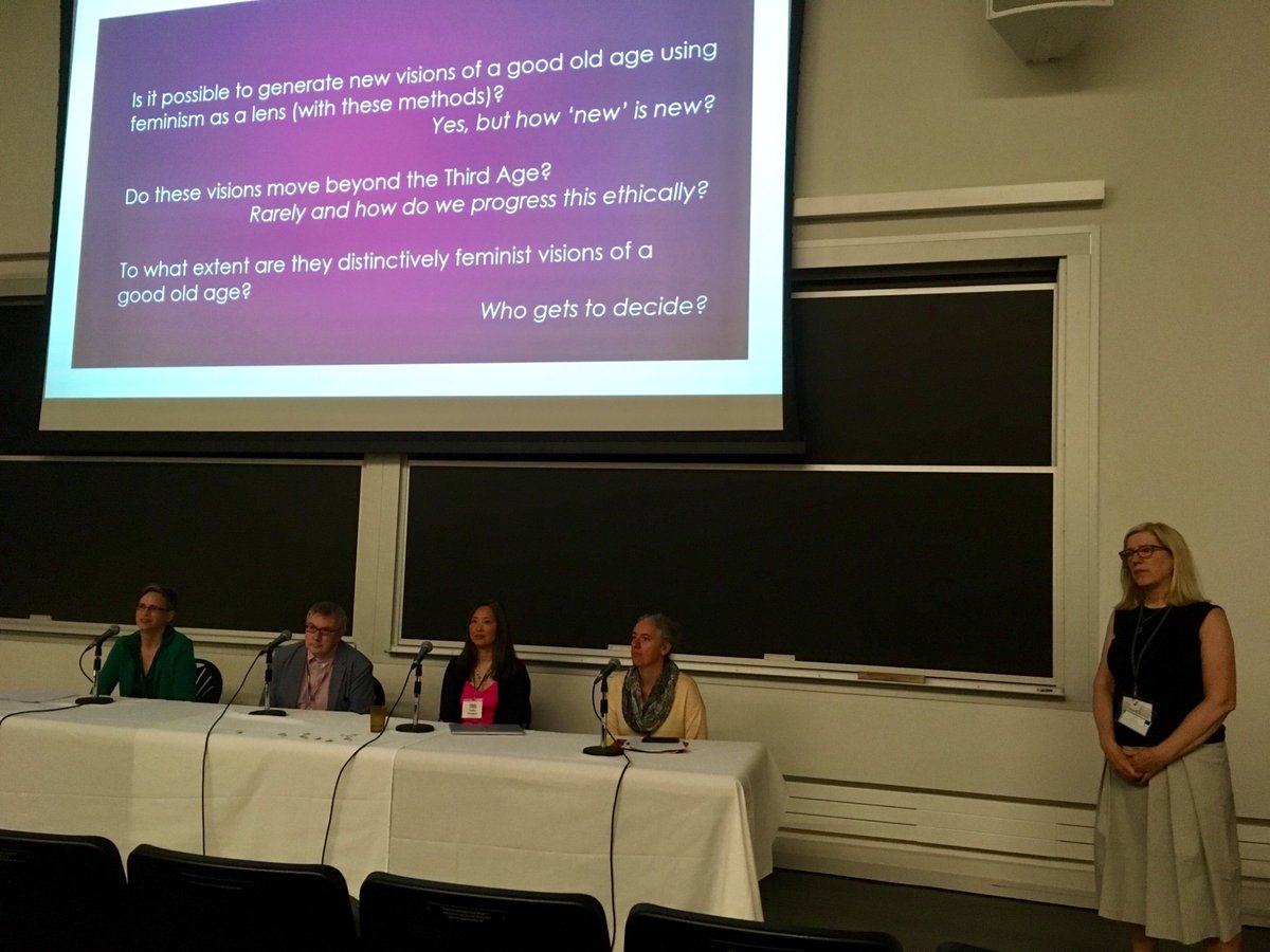 nicoledalmer's tweet image. oh what a panel! @socbarb chairing a panel on #queering aging futures with @remembermyhat &amp;amp; @agingactivisms’ May Chazan &amp;amp; Andrew King &amp;amp; Nadine Changfoot. #TrentAging2019