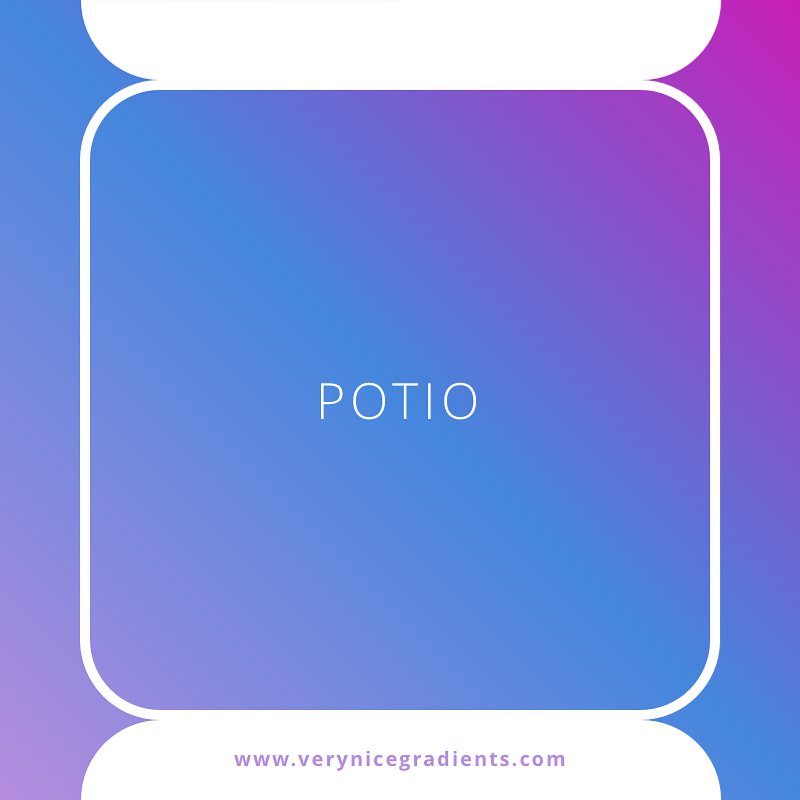 VGradients's tweet image. Graphic Design Gradient: 'POTIO'
verynicegradients.com 🏄

#gradient #color #blue #purple #inspiration #graphicdesign #design #designer #style #swatch #illustration