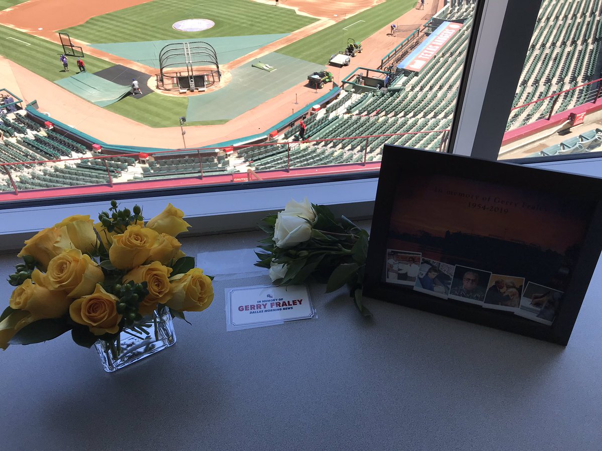 KSherringtonDMN's tweet photo. Nice touch here in the Globe pressbox. #fraley https://t.co/bD9gu0uyyF