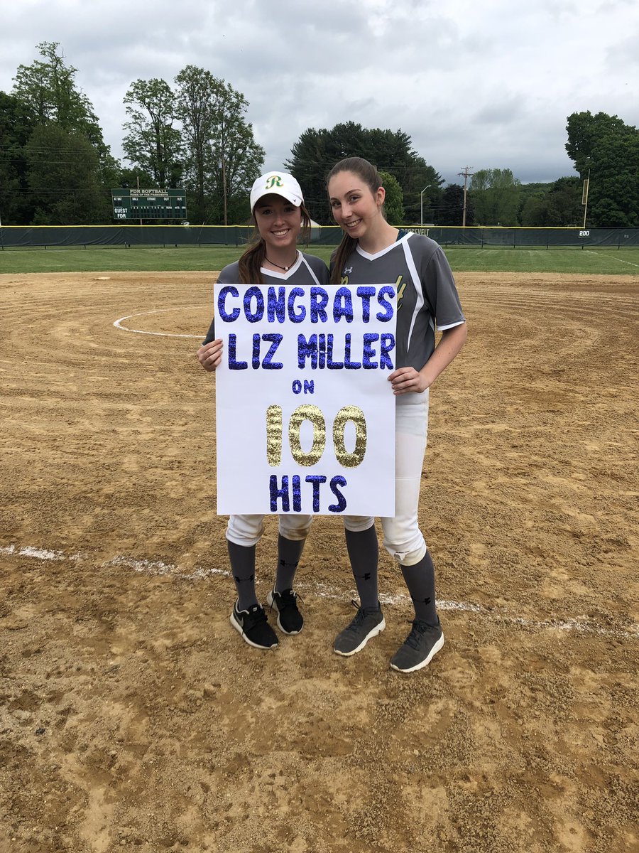 FDRSoftball's tweet photo. BIG congratulations to our senior Liz Miller on her 100 hits. Just in time and going into semi finals in style 😎 #fdrsoftball #seniortings @PJSports @FreemanSports @HVSportsReport @athleticshpcsd  @lizzie18888 https://t.co/YNqkSGTNtz