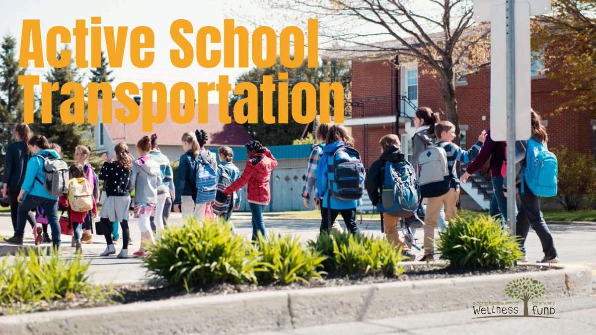 WellnessFundAB's tweet photo. Watch the webinar on Active School Transportation presented by Tracey Coutts from @EverActiveAB here: https://t.co/MnHr1LFDzv https://t.co/cbzp2uHMCL