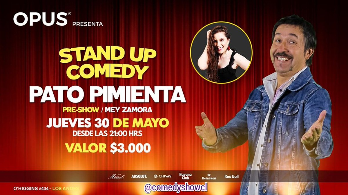 Mey_zamorago's tweet image. Hoyyy 🤩 #LosAndes
junto al gran contertulio #PatoPimienta en el #ciclostandup #Jueves 🎙️🎉