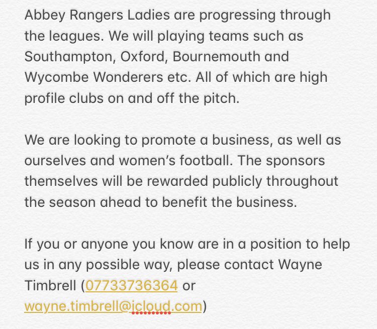 AbbeyRangersLFC's tweet photo. Please share! https://t.co/1iAFdMmBly