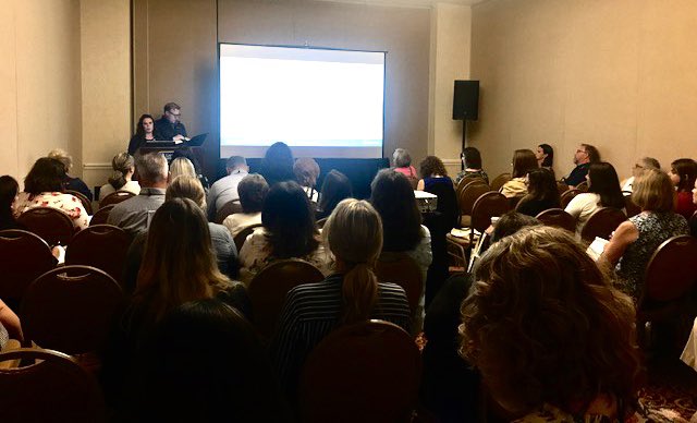 thinkengage's tweet photo. It’s a packed house for Michelle and Nickolas’ #Expanse Ambulatory Referrals presentation. If you missed this one you can still check out our other helpful presentations tomorrow morning. Full schedule here: https://t.co/dbfLQqEBNA
#thinkengage #2019MUSE #HealthIT https://t.co/qnPr0uXLiR