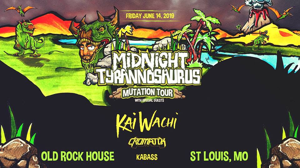 GMB_WORLD's tweet photo. NEXT UP ---> Mutation Tour - St. Louis w/ @Midnightasaurus @KaiWachiMusic @cromatikdubz + more! 🔥😜 @oldrockhousestl https://t.co/l6JxoGAB4M