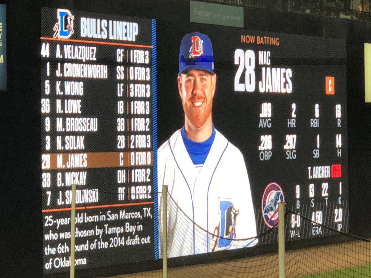 CarrieIsaac's tweet photo. So cool to see someone from #SMTX tonight at the @DurhamBulls game. You better #BullIieve it! #MakeAmericaLikeTexas. https://t.co/CvOsA75GNx