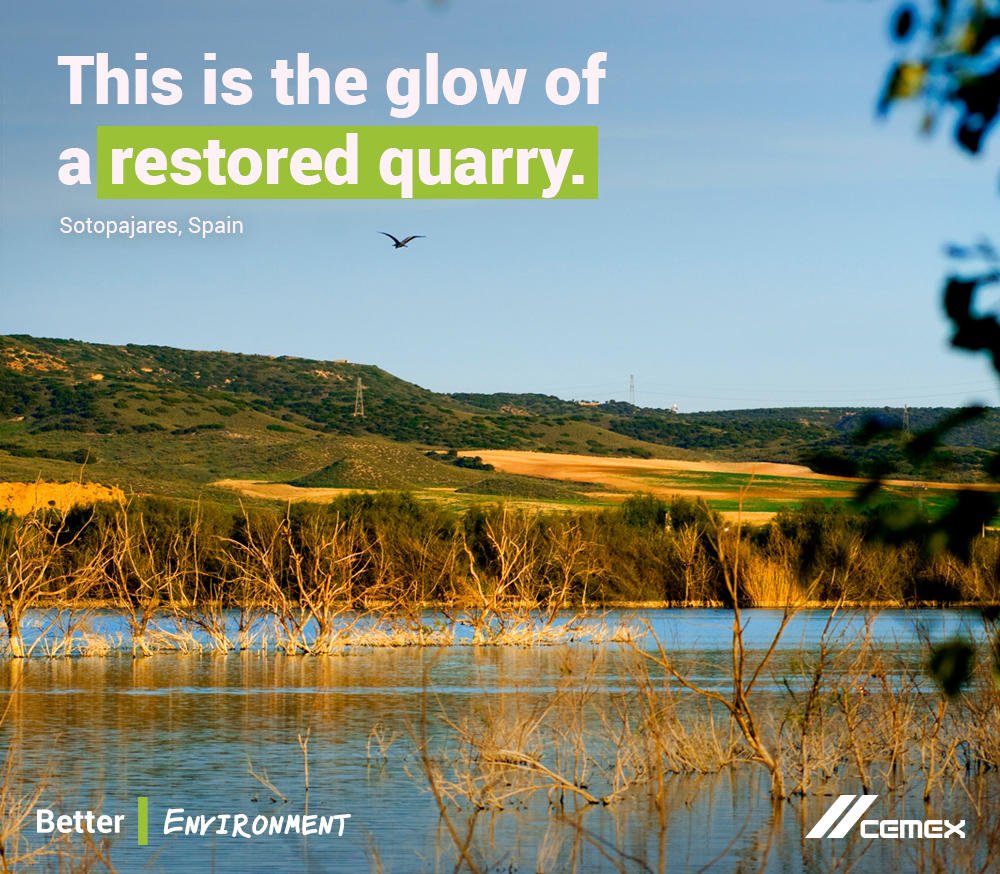CEMEX's tweet photo. Since 2018, we have notably improved the biodiversity of 91% of our quarries with the implementation of the CEMEX- @BirdLife_News International Biodiversity Action Plans. https://t.co/Ka3jn3rqLF https://t.co/7QlaWXJ6PI