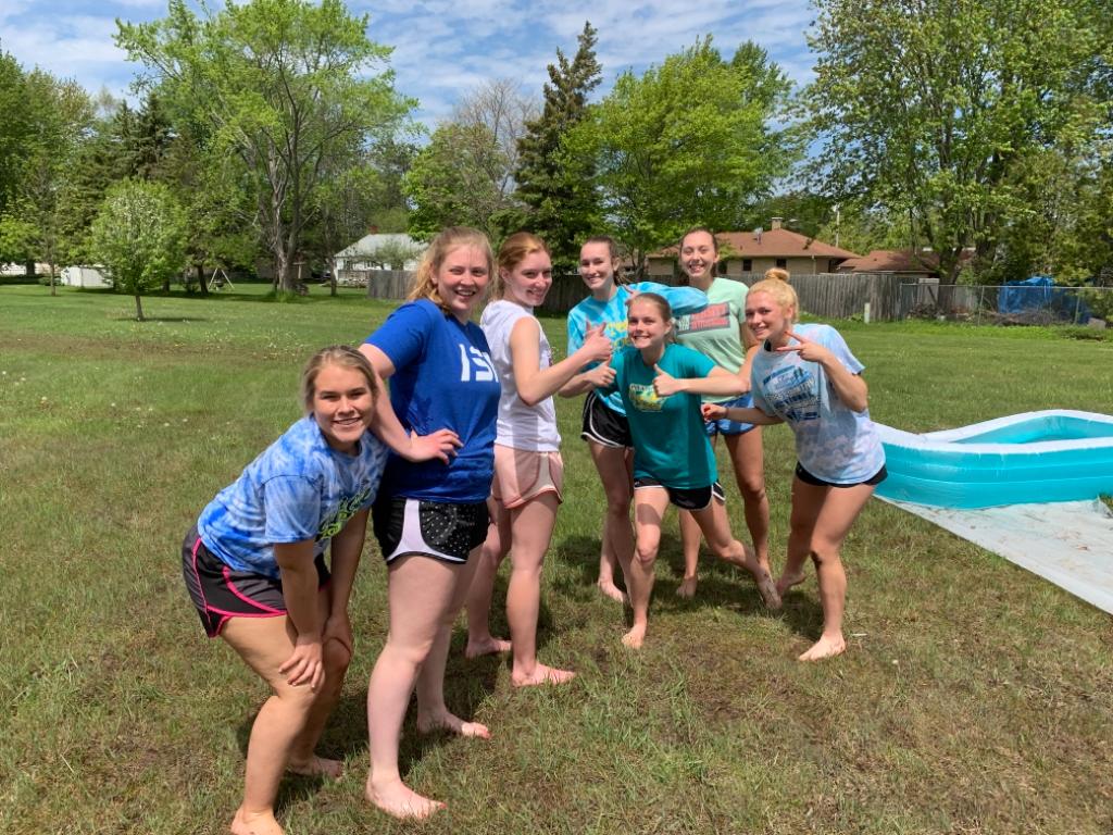 All 😄 yesterday at the senior cookout.
All the best ⤵️
<a href="/beccamay22/">Becca May</a> | <a href="/emwiese23/">Emma</a> | @Taylor_Tousey | <a href="/Paigestein_/">Paige Steinbrecher</a> | @kateebrock | <a href="/isabel_majewski/">Isabel Majewski</a> | <a href="/jacybaran/">jacy</a> 
#RaiderStrong