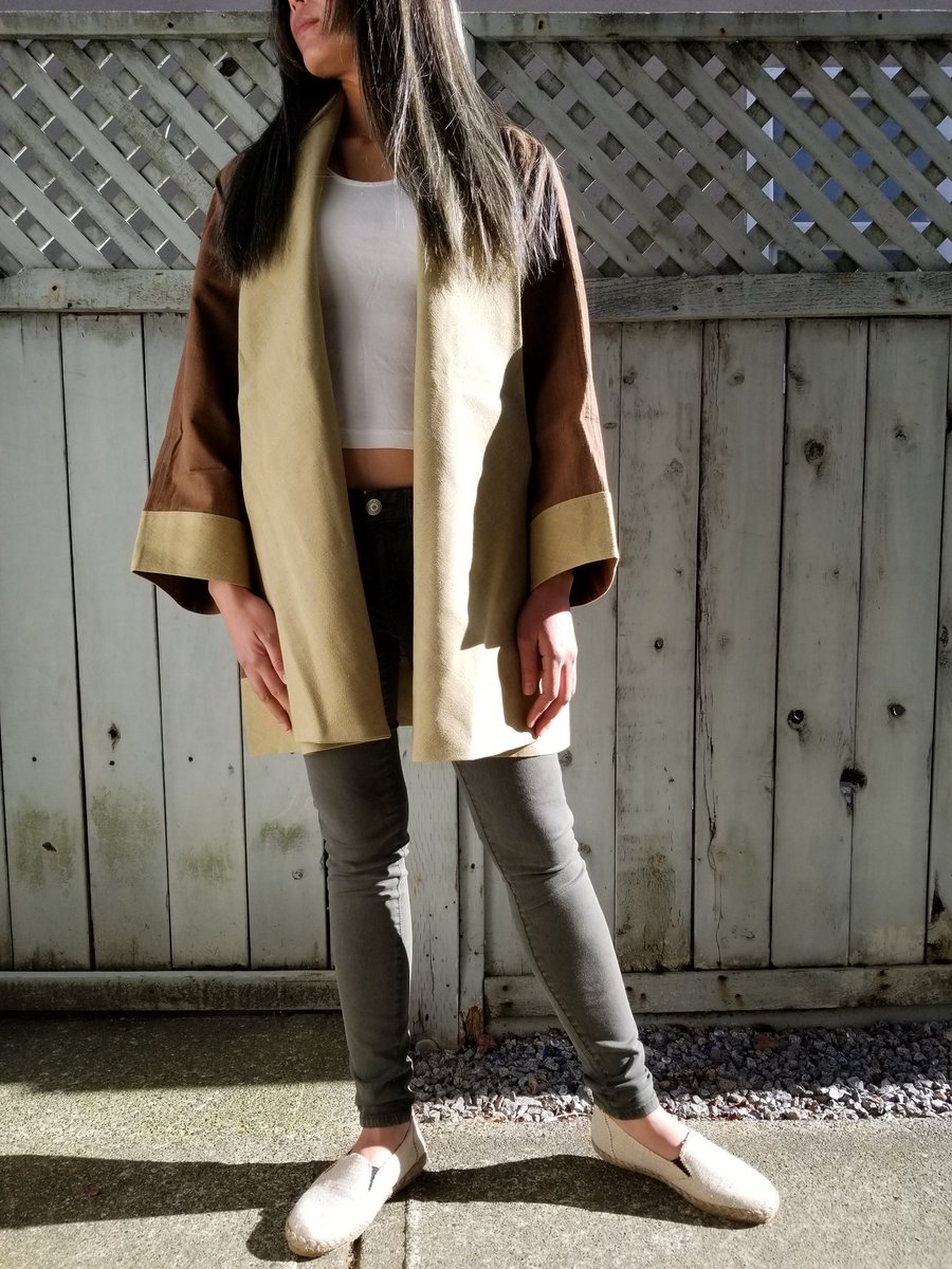 Siamurai's tweet photo. Natural brown dye noragi jacket. https://t.co/yB2nCPswd4