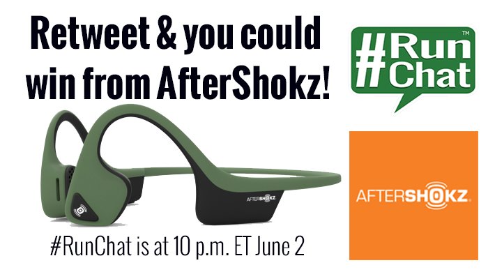 Get ready for next week's #GlobalRunningDay by joining #RunChat at 10 p.m. ET Sunday, June 2! Retweet this and you could win from sponsor <a href="/AfterShokz/">AfterShokz</a>! More info » bit.ly/June2RunChat