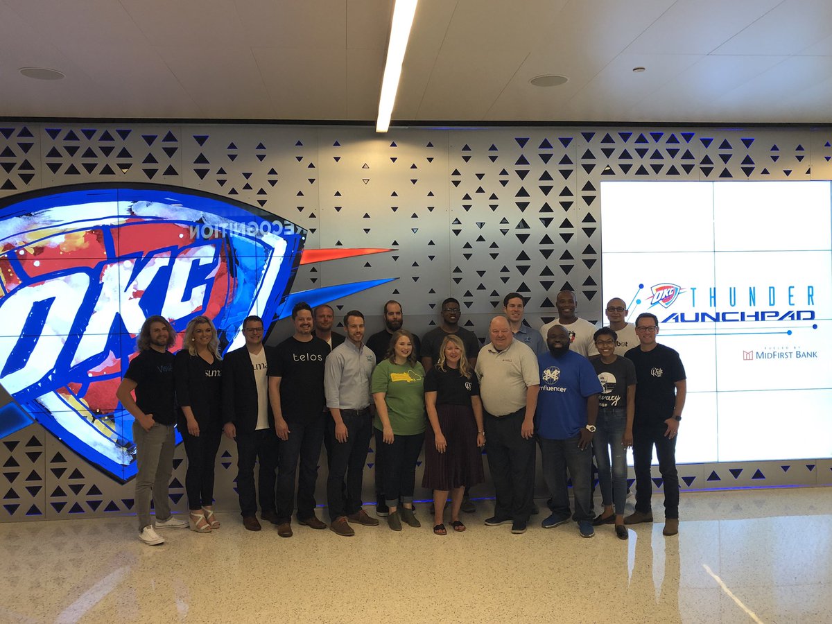 KarlisKezbers's tweet photo. Big night for this awesome crew of startup founders. They’ll soon be pitching their biz to a room full of investors and community leaders. #batch3 @StitchCrew7 #MoreStartupsPlease @okcthunder https://t.co/Fal63Rrixn