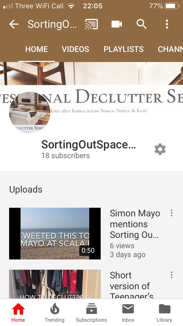 SortingOutSpace's tweet photo. Thank you so much new subscribers to my @YouTube - 18! (Not 18 certificate) ☺️ #declutter #decluttering #hoarding #personalorganiser #tidyingup #downsizing #minimalist https://t.co/Ob3JbEBx48