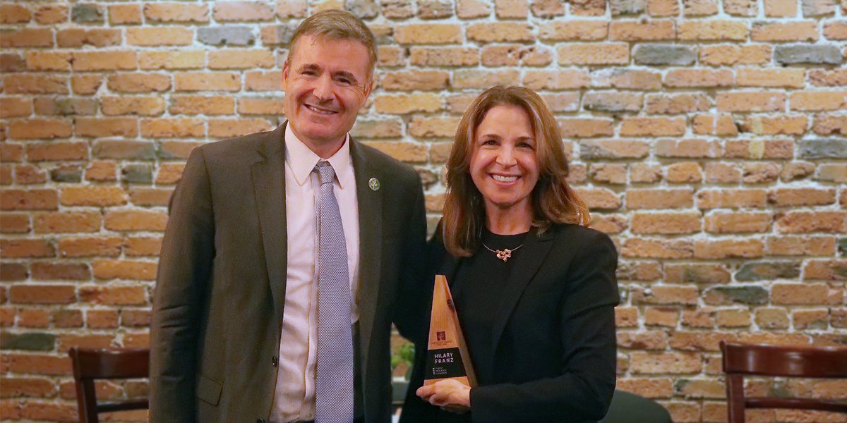 AmericanForests's tweet photo. Today we awarded @Hilary_FranzCPL as our inaugural Forest Resilience Champion. Commissioner Franz perfectly embodies the bold and vocal leadership we need to deliver #Forests4Climate. | ATTN: @waDNR @USClimate @JadDaley #forestswork #foresthealth #forestry #leadership https://t.co/vMfX6OEHl3