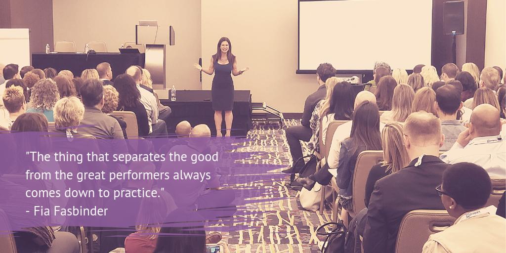 TheMoxieEffect's tweet photo. "The thing that separates the good from the great performers always comes down to practice" - Fia Fasbinder
@SDStartupWeek at @SDConventionCtr
#IdeaTrack #GotMoxie #TalentDevelopment #GrowthMindset #PresentationSkills #Startup #SDStartupWeek #Keynote #Speaker #LiveEvent https://t.co/FHJJlcu5a9