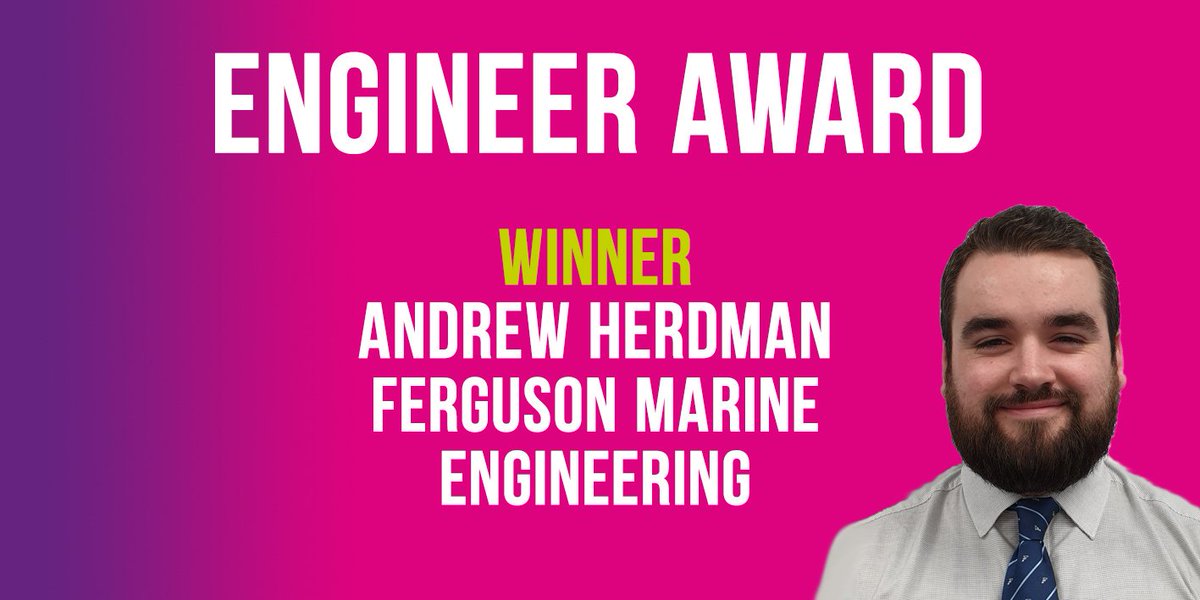 ScotRenew's tweet photo. Andrew Herdman from Ferguson Marine Engineering takes home the Engineer Award
sponsored by @ESBGroup. He provides design management &amp;
production support for various projects including the design of the world’s first hydrogen
dual-fuel system onboard a commercial ferry #YPGEA19 https://t.co/6kPwyR8bhf