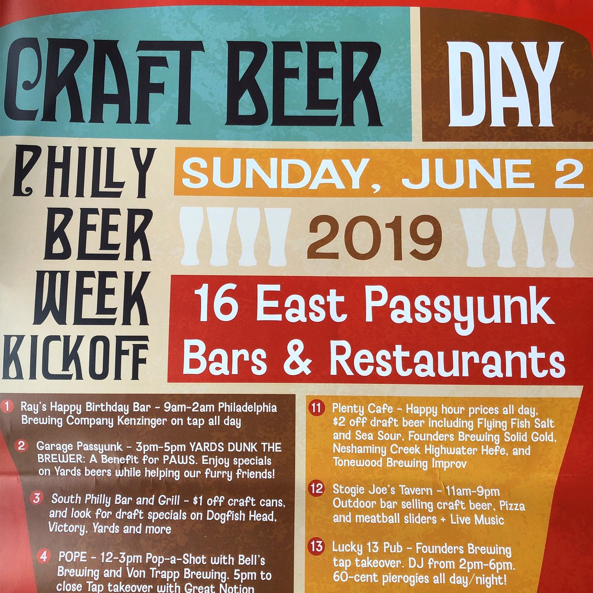 pope1501's tweet photo. Sun. 6/2 @eastpassyunk #craftbeerday on the ave. for #phillybeerweek stop by for our Pop-a-Shot tournament with @bellsbrewery and @vontrappbrewing then at 5pm we’re welcoming @greatnotionpdx from Portland, OR and @triplecrossing from Richmond, VA @phillylovebeer https://t.co/DYcdu0cKpZ