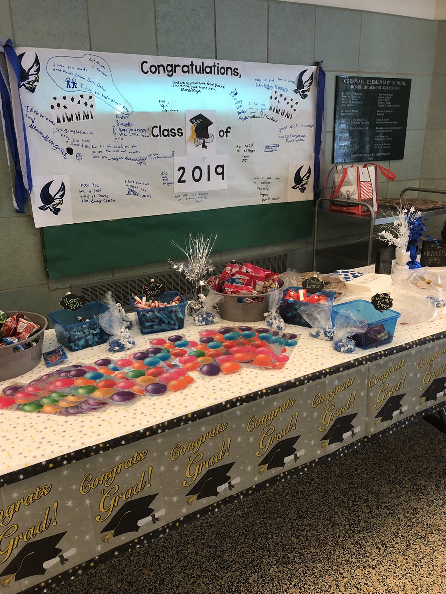 TheRealKaraReed's tweet photo. Graduating seniors visited #CornwallElementary for a Falcon Finale. Congratulations, Class of 2019! #CornwallRocks #FalconPride https://t.co/KkkGcKXTkA
