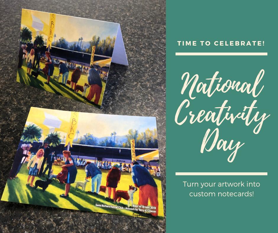 Today is #NationalCreativityDay! Whether you have photos, artwork or even doodles, let us help you make custom notecards to share your creativity! The beautiful art of Terry Chacon is a perfect example! #QualityPrinting #QualityPrintingRiverside #art #creativity