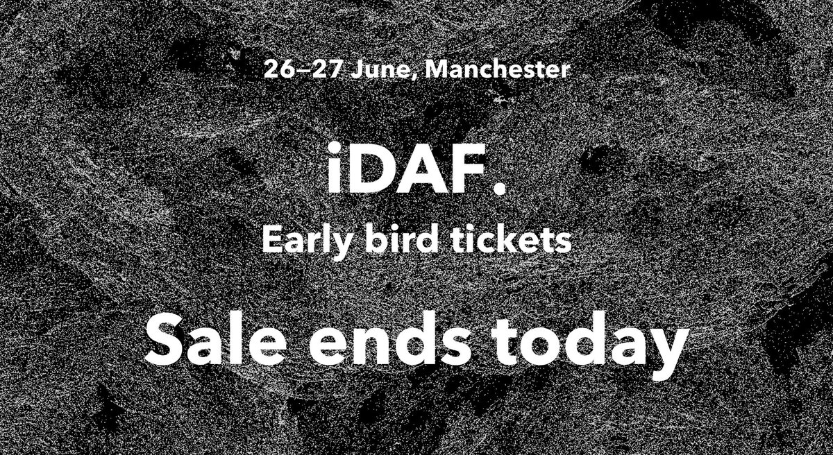 NoteToSelf_____'s tweet image. 🔥EARLY BIRD TICKET ENDS TODAY. 23:59 (gmt)
🙌 idafestival.com
✊ Creative Partners
@SuperRare_co @PowerDada @Blockchainartex @makersplaceco @PortionApp @snarkdotart @FuturEverything  @NoteToSelf_____ 
🎉 Featuring work by; 
@MuirMcNeil @mattdesl  + other artists TBA