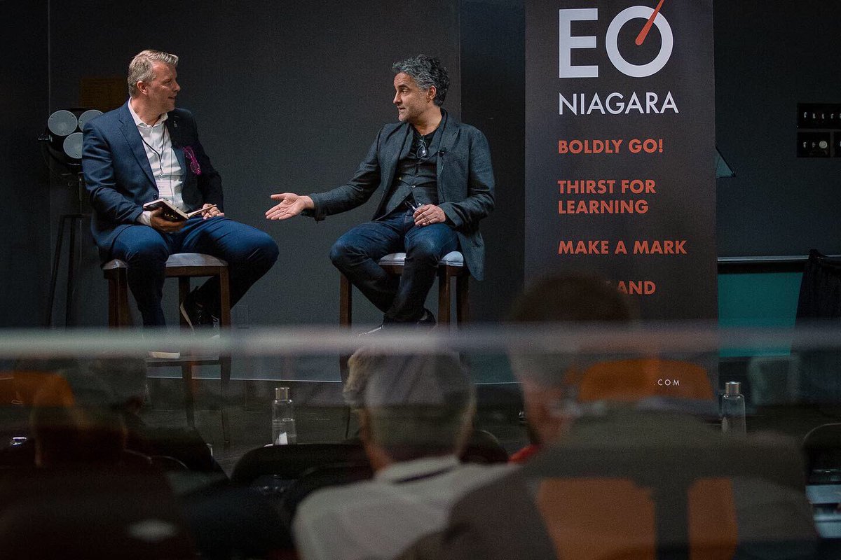 CorkScrewedTV's tweet photo. Working with @EntrepreneurOrg in #NIAGARA talking #business and #culture with @bruce_croxon and @ralphdeGroot https://t.co/H7qecOFihI