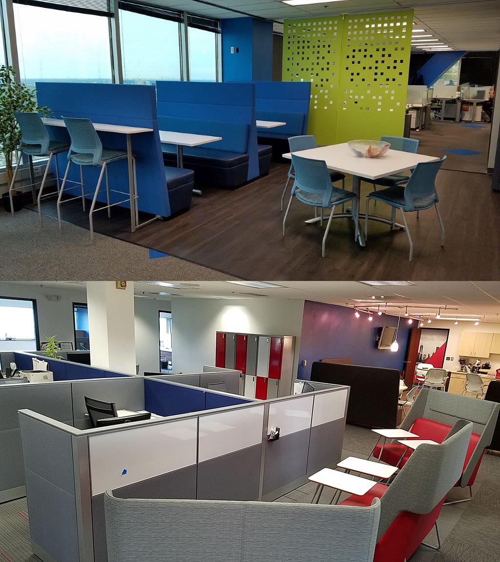 RightsizeOffice's tweet photo. Check out some of the workspaces we have helped PLAN, FURNISH and SERVICE in Southfield, Michigan, where one of our offices is located. See more galleries of our completed projects on Behance https://t.co/K0xAt6fOr5 https://t.co/PbG3HMMe8z